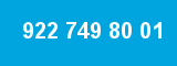 922 749 80 01 922 749 80 01